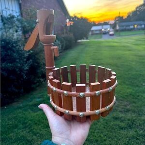 Vintage Wooden Nutcracker Basket